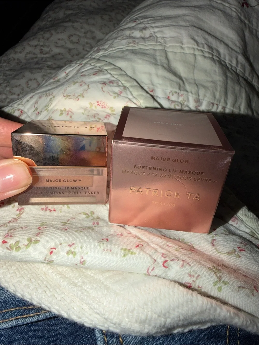 Patrick Ta Major Glow Softening Lip Masque - Rose Gold Jar